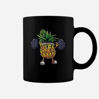 Funny Pineapple Powerlifting Weightlifting Gym Coffee Mug | Crazezy CA
