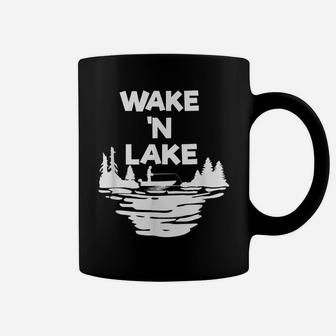 Funny Wake 'N Lake Fishing Camping Outdoors Lover Gift Coffee Mug | Crazezy AU