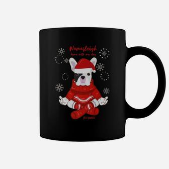 Funny Yoga Christmas Dog Boston Terrier Lovers Coffee Mug | Crazezy UK