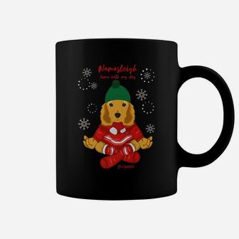 Funny Yoga Christmas Dog Cocker Spaniel Lover Coffee Mug | Crazezy UK