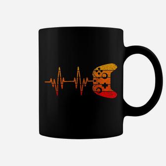 Gamer Tshirt Heartbeat T-Shirt Video Game Lover Gift Coffee Mug | Crazezy DE