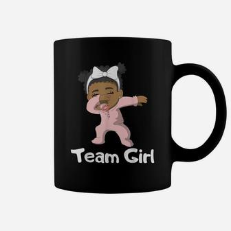 Gender Reveal Party Team Girl Cute Dabbing Black Baby Tee Coffee Mug | Crazezy