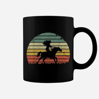 Girl Horse Riding Shirt Vintage Cowgirl Texas Ranch Coffee Mug | Crazezy