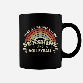 Girl Who Loves Sunshine And Volleyball Coffee Mug | Crazezy
