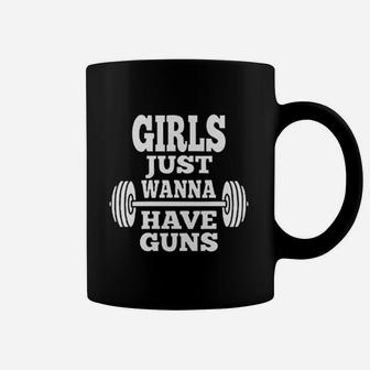 Girls Just Wanna Have Gym Workout Yoga Coffee Mug | Crazezy
