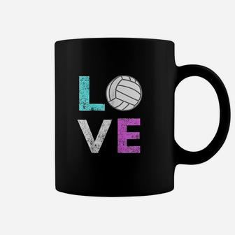 Girls Love Volleyball Best Fun Birthday Gift Coffee Mug | Crazezy