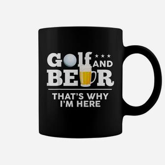 Golf And Beer Joke Dad Funny Fathers Day Drinking Birthday Coffee Mug | Crazezy UK