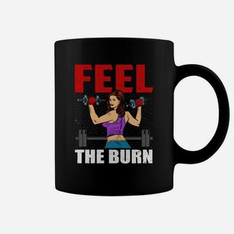 Good Fitness Girl Feel The Burn Coffee Mug | Crazezy UK