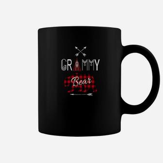 Grammy Bear Family Buffalo Plaid Red Xmas Camping Coffee Mug | Crazezy DE