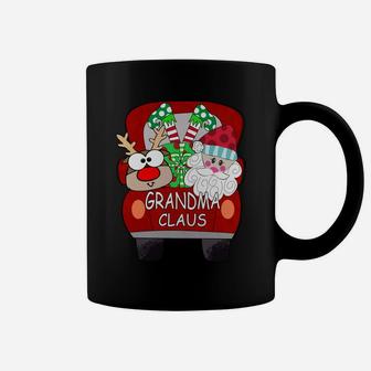 Grandma Claus Santa Car Christmas Funny Family Matching Sweatshirt Coffee Mug | Crazezy