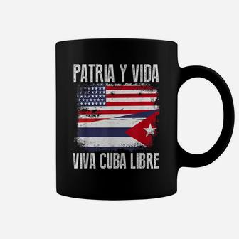 Half American Cuban Flag Vintage Cuba Men Women Coffee Mug | Crazezy UK