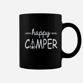 Happy Camper Cute Hiking Camping Trip Graphic Coffee Mug | Crazezy