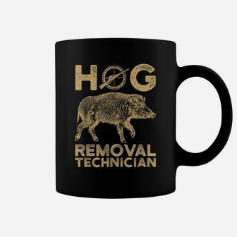 Hog Removal Technician Boar Hunting Wild Vintage Pig Gift Coffee Mug | Crazezy