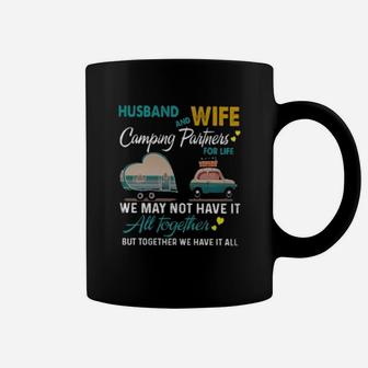 Husband And Wife Camping Partners For Life Coffee Mug | Crazezy