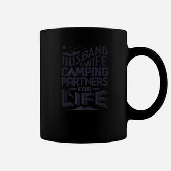 Husband And Wife Camping Partners For Life Men Women Coffee Mug | Crazezy DE