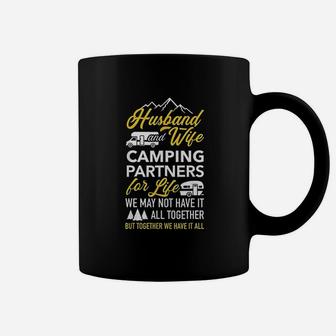 Husband And Wife Camping Partners For Life Rv Trailer Coffee Mug | Crazezy