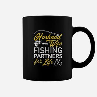 Husband And Wife Fishing Partners For Life Coffee Mug | Crazezy