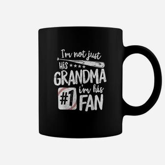 I Am Not Just His Grandma I Am His 1 Fan Baseball Coffee Mug | Crazezy DE