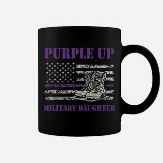 I Purple Up Military Kids Military Child Month Army Daughter Coffee Mug | Crazezy