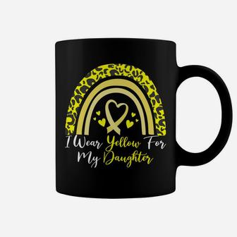 I Wear Yellow For My Daughter Spina Bifida Awareness Month Sweatshirt Coffee Mug | Crazezy DE