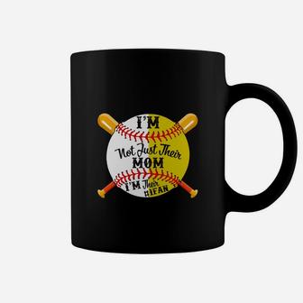 Im Their Number 1 Fan Softball Baseball Mom Coffee Mug | Crazezy AU