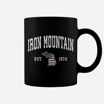 Iron Mountain Michigan Mi Vintage American Flag Design Sweatshirt Coffee Mug | Crazezy AU
