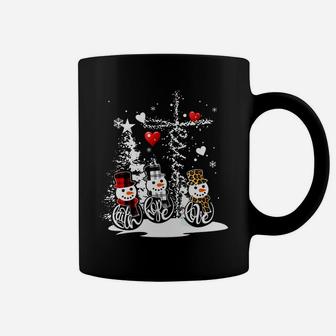 Jesus Christmas Season Faith Love Snowman Christian Coffee Mug | Crazezy DE