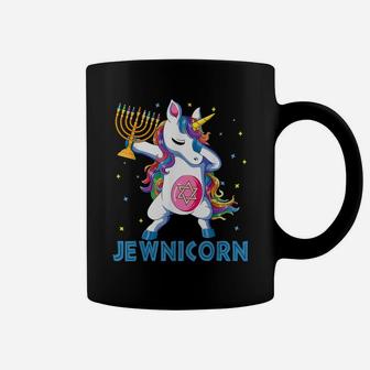 Jewnicorn Funny Hanukkah Unicorn Gift Girl Women Pajamas Coffee Mug | Crazezy DE