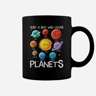 Just A Boy Who Loves Planets Solar System Space Science Coffee Mug | Crazezy AU