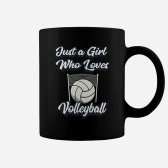 Just A Girl Who Love Volleyball Cute Gift Teen Girls & Women Coffee Mug | Crazezy