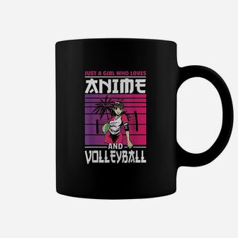 Just A Girl Who Loves Anime And Volleyball Anime Gifts Coffee Mug | Crazezy