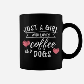 Just A Girl Who Loves Dogs - Dog Owner & Lover Gift Coffee Mug | Crazezy