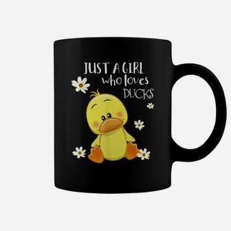 Just A Girl Who Loves Ducks - Cute Duck Lover Owner Gift Coffee Mug | Crazezy