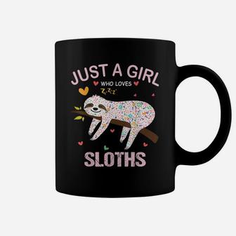 Just A Girl Who Loves Sloths Gift For Sloths Lover Coffee Mug | Crazezy CA