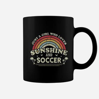 Just A Girl Who Loves Sunshine And Soccer Coffee Mug | Crazezy CA