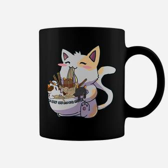 Kawaii Neko Cat Ramen Bowl Anime Japanese Noodles Coffee Mug | Crazezy DE