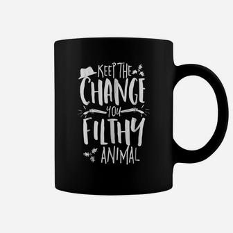 Keep The Change You Filthy Animal Christmas Shirt Alone Home Coffee Mug | Crazezy