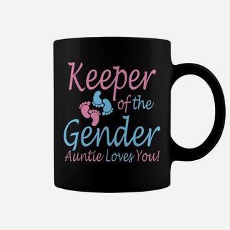 Keeper Of The Gender Auntie - Gender Reveal Party Idea Coffee Mug | Crazezy DE