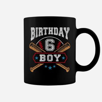 Kids 6 Years Old Boy 6th Birthday Baseball Gift Coffee Mug | Crazezy UK