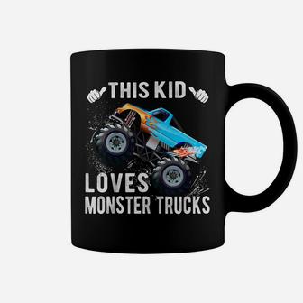 Kids This Kid Loves Monster Trucks Boys And Girls Gift Coffee Mug | Crazezy