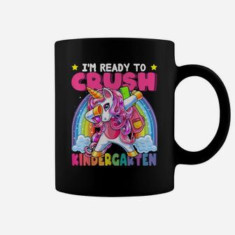 Kindergarten Dabbing Unicorn Back To School Shirt Girls Gift Coffee Mug | Crazezy