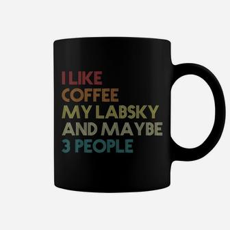 Labsky Dog Owner Coffee Lovers Quote Gift Vintage Retro Coffee Mug | Crazezy CA