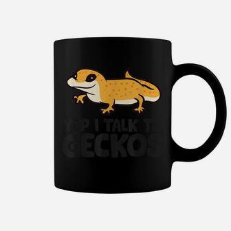 Leopard Gecko Reptile Owner Yep I Talk To Geckos Coffee Mug | Crazezy DE