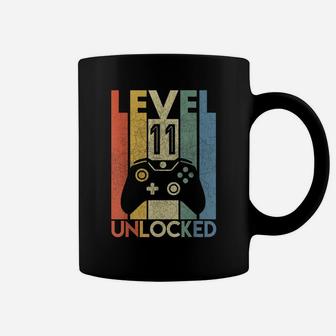 Level 11 Unlocked Shirt Funny Video Gamer 11Th Birthday Gift Coffee Mug | Crazezy DE