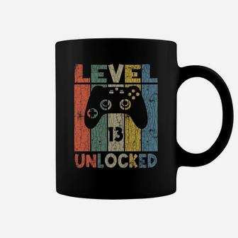 Level 13 Unlocked Gamer Birthday Funny Boy Girl Cute Graphic Coffee Mug | Crazezy UK
