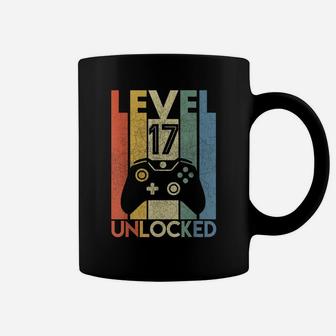 Level 17 Unlocked Shirt Funny Video Gamer 17Th Birthday Gift Coffee Mug | Crazezy DE