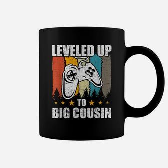 Leveled Up To Big Cousin Funny Video Gamer Gaming Gift Coffee Mug | Crazezy AU