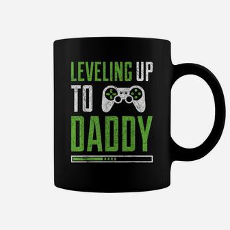 Leveling Up To Daddy Promoted To Dad Shirt Coffee Mug | Crazezy
