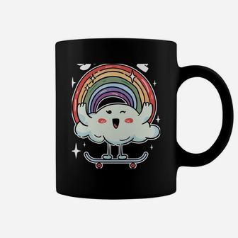 LGBT Rainbow Skateboard Skate Don't Hate Pride Skateboarding Coffee Mug | Crazezy