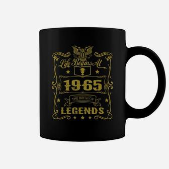 Life Begins At 1965 Birth Of Legends Birthday Gifts Coffee Mug | Crazezy DE
